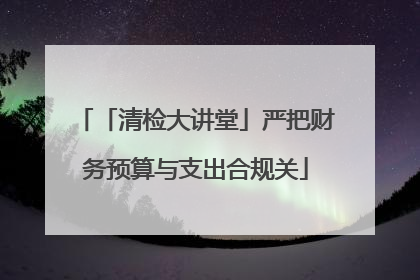 「清检大讲堂」严把财务预算与支出合规关
