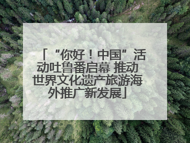 “你好！中国”活动吐鲁番启幕 推动世界文化遗产旅游海外推广新发展