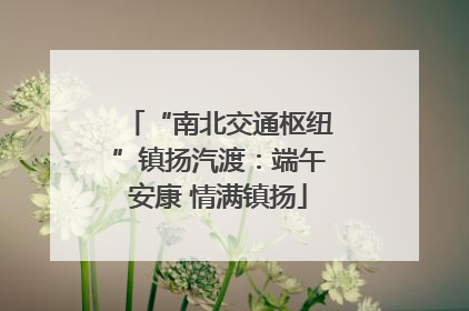 “南北交通枢纽”镇扬汽渡：端午安康 情满镇扬
