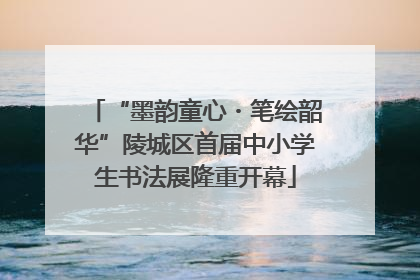 “墨韵童心・笔绘韶华”陵城区首届中小学生书法展隆重开幕