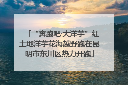 “奔跑吧·大洋芋”红土地洋芋花海越野跑在昆明市东川区热力开跑