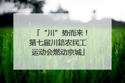 “川”势而来！第七届川籍农民工运动会燃动京城