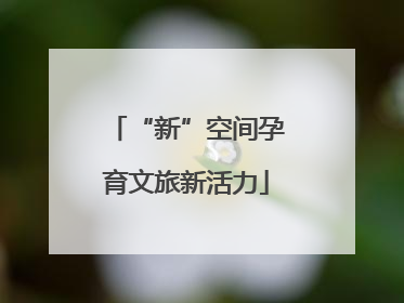 “新”空间孕育文旅新活力