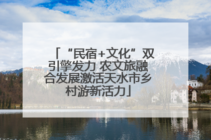 “民宿+文化”双引擎发力 农文旅融合发展激活天水市乡村游新活力