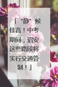 “静”候佳音！中考期间，诏安这些路段将实行交通管制！