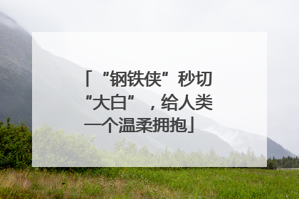 “钢铁侠”秒切“大白”，给人类一个温柔拥抱