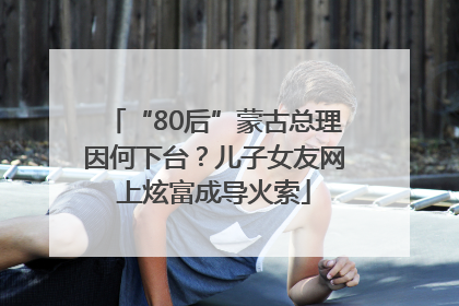 “80后”蒙古总理因何下台？儿子女友网上炫富成导火索