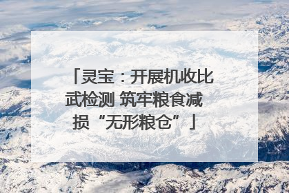 灵宝：开展机收比武检测 筑牢粮食减损“无形粮仓”