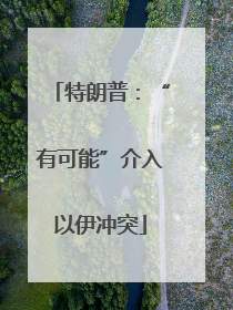 特朗普：“有可能”介入以伊冲突