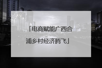 电商赋能广西合浦乡村经济腾飞