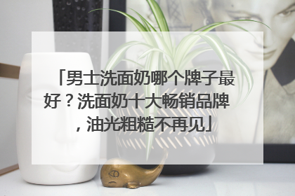 男士洗面奶哪个牌子最好？洗面奶十大畅销品牌，油光粗糙不再见