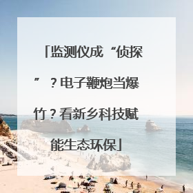 监测仪成“侦探”？电子鞭炮当爆竹？看新乡科技赋能生态环保