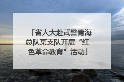 省人大赴武警青海总队某支队开展“红色革命教育”活动
