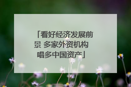 看好经济发展前景 多家外资机构唱多中国资产