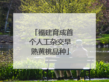 福建育成首个人工杂交早熟黄桃品种