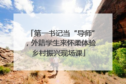 第一书记当“导师”，外籍学生来怀柔体验乡村振兴现场课