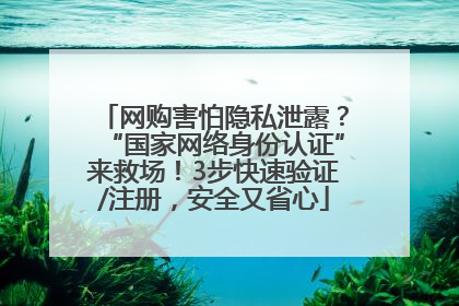 网购害怕隐私泄露？“国家网络身份认证”来救场！3步快速验证/注册，安全又省心