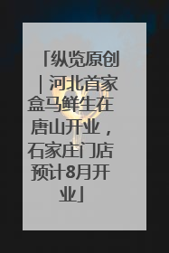 纵览原创｜河北首家盒马鲜生在唐山开业，石家庄门店预计8月开业
