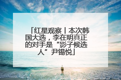 红星观察丨本次韩国大选，李在明真正的对手是“影子候选人”尹锡悦