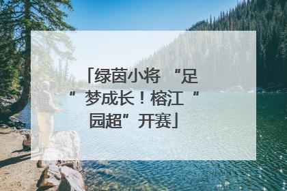 绿茵小将 “足”梦成长！榕江“园超”开赛