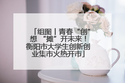 组图丨青春“创”想 “摊”开未来！衡阳市大学生创新创业集市火热开市