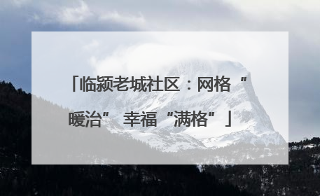 临颍老城社区：网格“暖治” 幸福“满格”