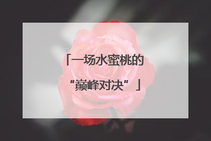 一场水蜜桃的“巅峰对决”