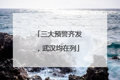 三大预警齐发，武汉均在列