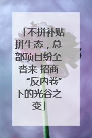不拼补贴拼生态，总部项目纷至沓来 招商“反内卷”下的光谷之变