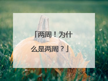 两周！为什么是两周？