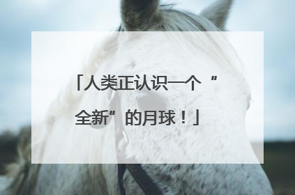 人类正认识一个“全新”的月球！