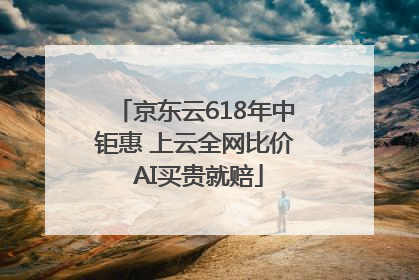 京东云618年中钜惠 上云全网比价 AI买贵就赔