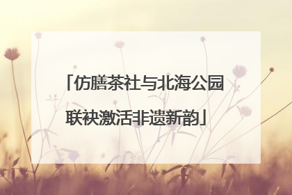 仿膳茶社与北海公园联袂激活非遗新韵