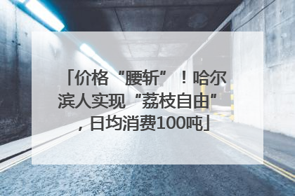 价格“腰斩”！哈尔滨人实现“荔枝自由”，日均消费100吨