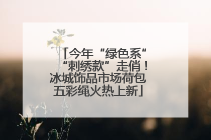 今年“绿色系”“刺绣款”走俏！冰城饰品市场荷包五彩绳火热上新