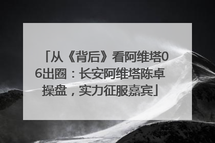 从《背后》看阿维塔06出圈：长安阿维塔陈卓操盘，实力征服嘉宾
