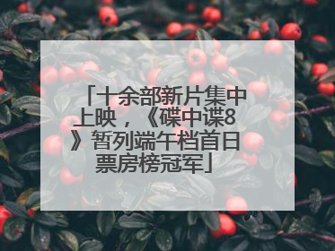 十余部新片集中上映，《碟中谍8》暂列端午档首日票房榜冠军