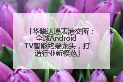 华曦达递表港交所：全球Android TV智能终端龙头，打造行业新模范