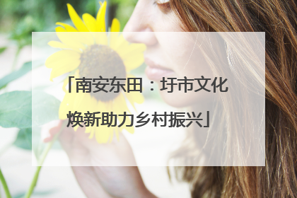 南安东田：圩市文化焕新助力乡村振兴