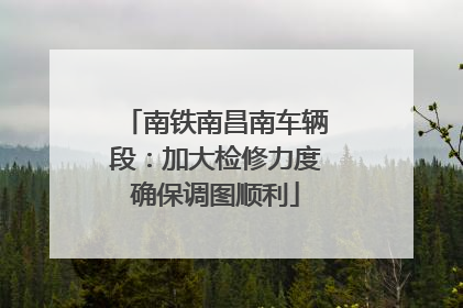 南铁南昌南车辆段：加大检修力度确保调图顺利