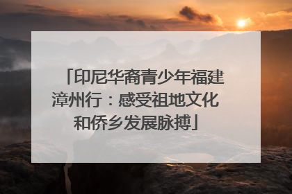 印尼华裔青少年福建漳州行：感受祖地文化和侨乡发展脉搏
