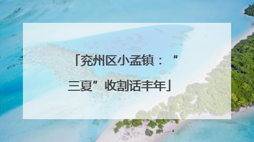 兖州区小孟镇：“三夏”收割话丰年