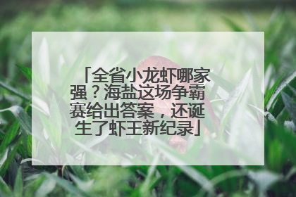 全省小龙虾哪家强？海盐这场争霸赛给出答案，还诞生了虾王新纪录