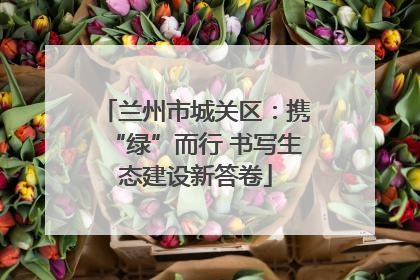 兰州市城关区：携“绿”而行 书写生态建设新答卷