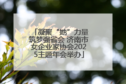 凝聚“她”力量 筑梦强省会 济南市女企业家协会2025主题年会举办