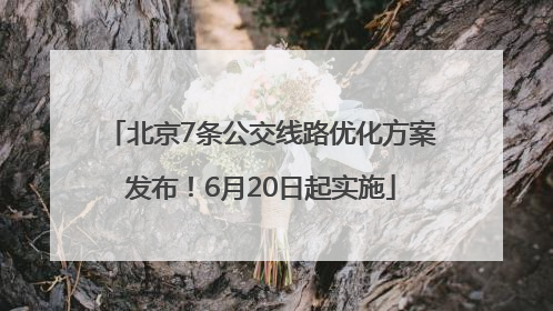 北京7条公交线路优化方案发布！6月20日起实施