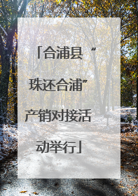 合浦县“珠还合浦”产销对接活动举行
