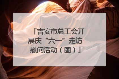 吉安市总工会开展庆“六一”走访慰问活动（图）