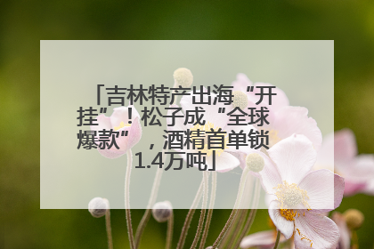 吉林特产出海“开挂”！松子成“全球爆款”，酒精首单锁1.4万吨