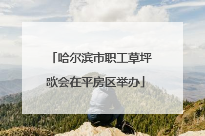 哈尔滨市职工草坪歌会在平房区举办